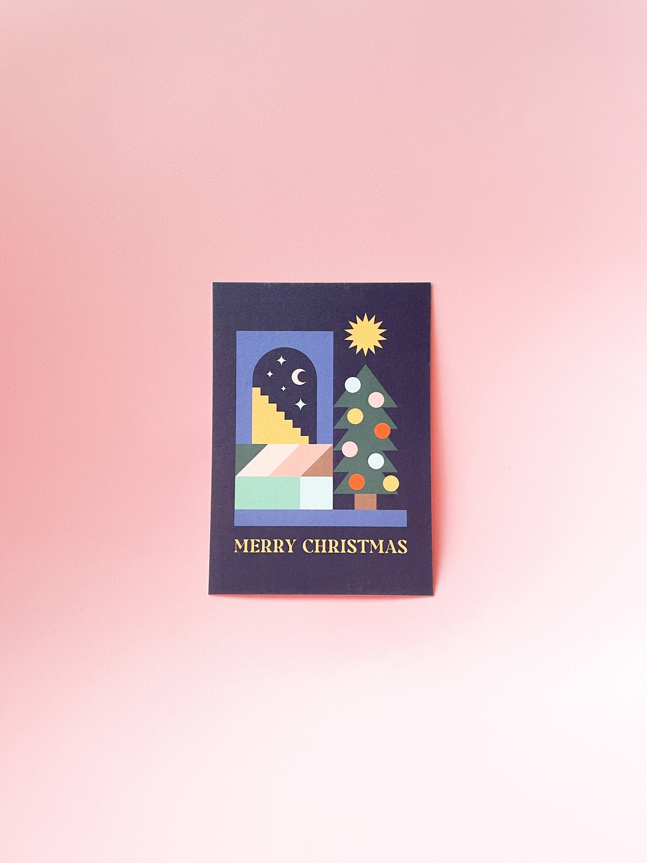 Carte Postale Merry Christmas A6