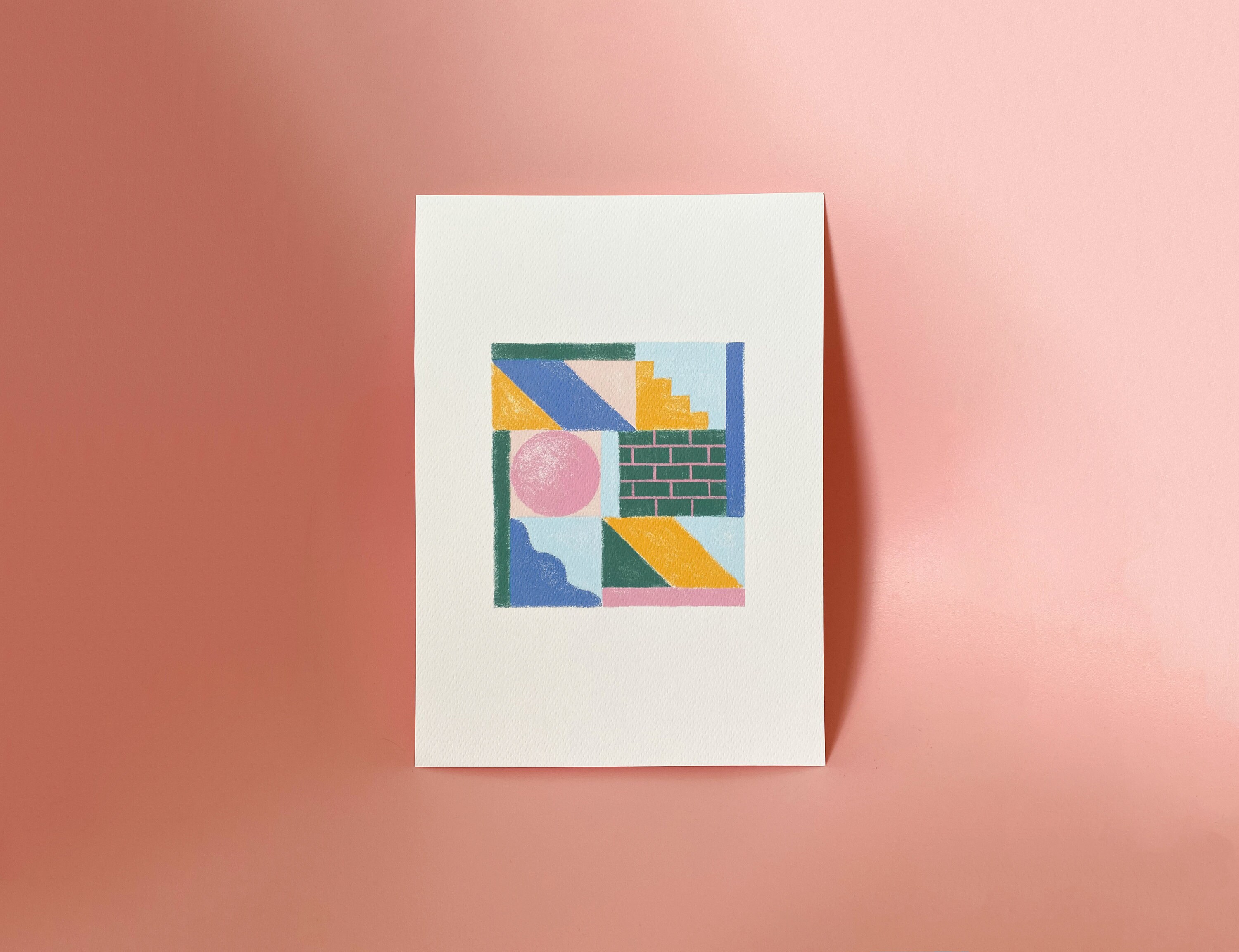 Affiche A4 Triptyque Colombages 3 Decoration Poster Série Ultra Limitée