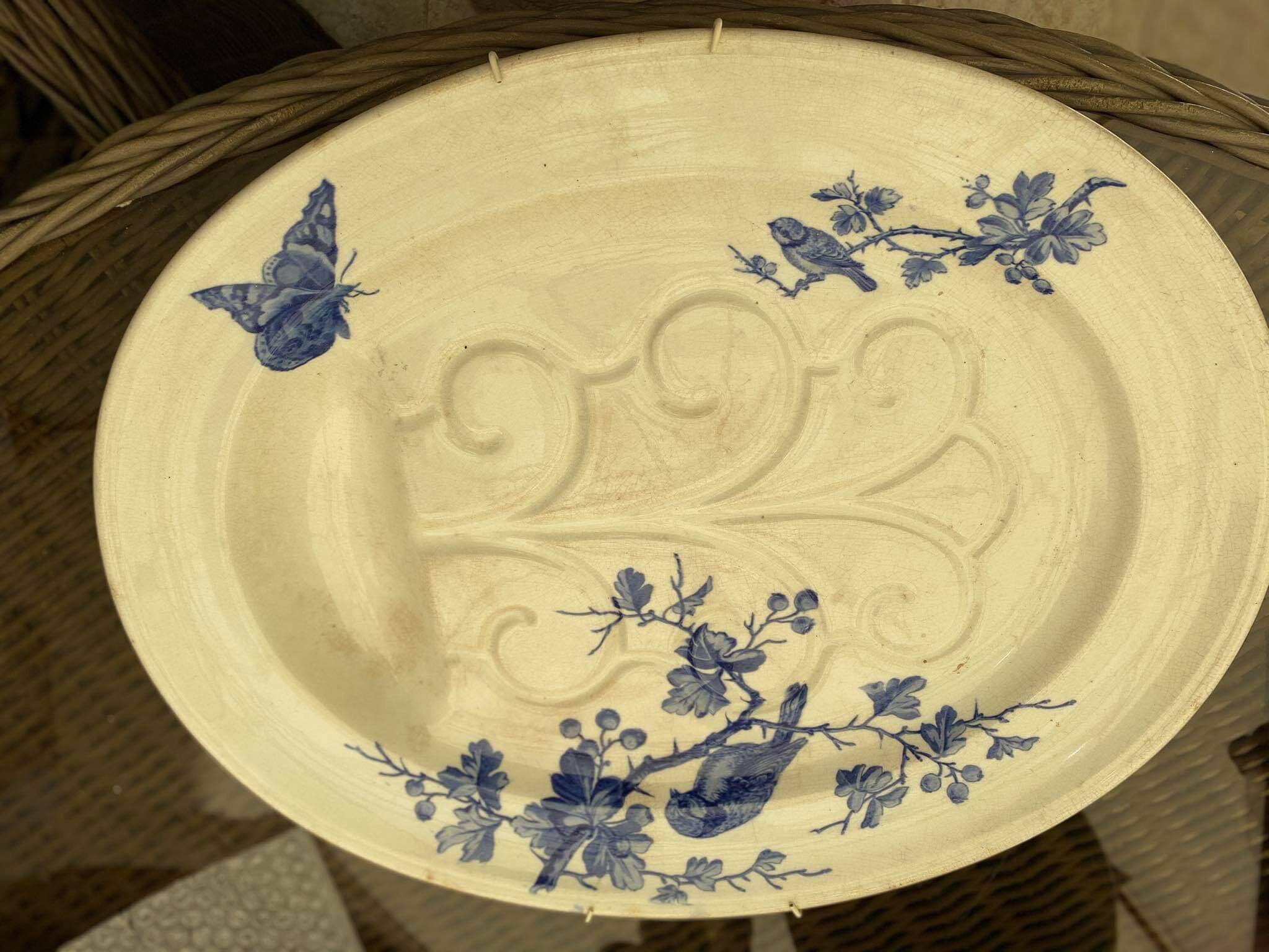 Antique large meat platter Etsy