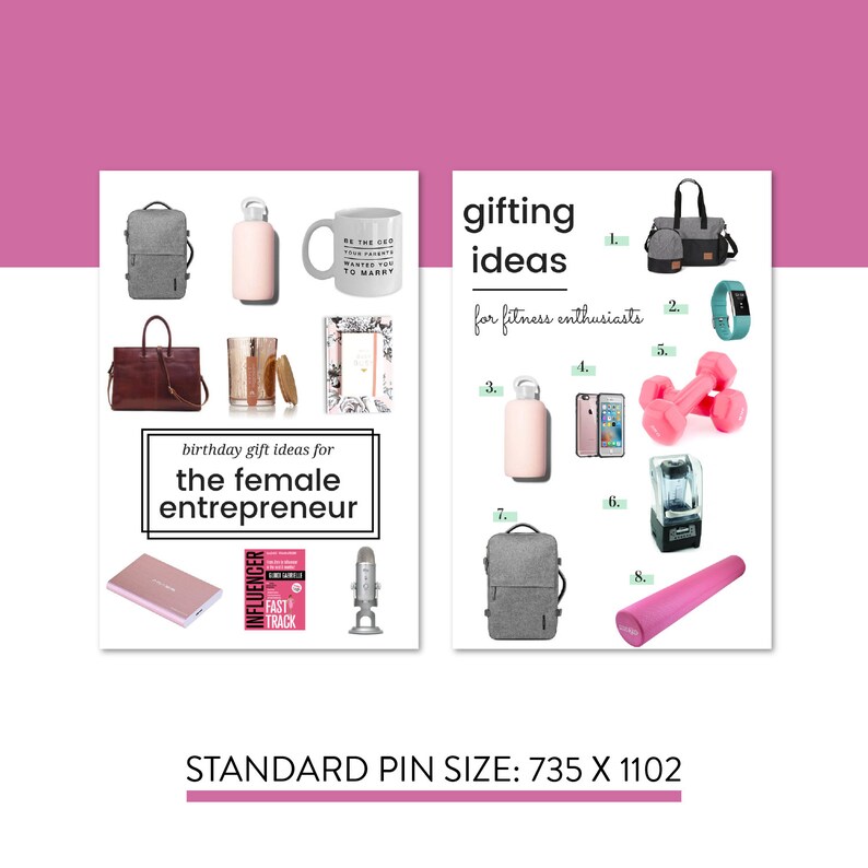 Affiliate Gift Guide Templates for Canva Canva Gift Guide Etsy