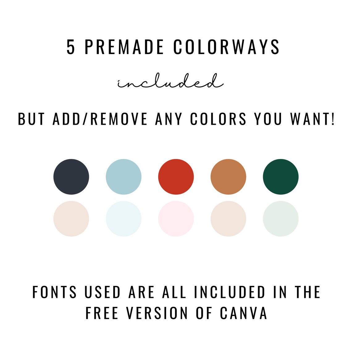Holiday Gift Guide Templates For Canva Pinterest Gift Guide Etsy