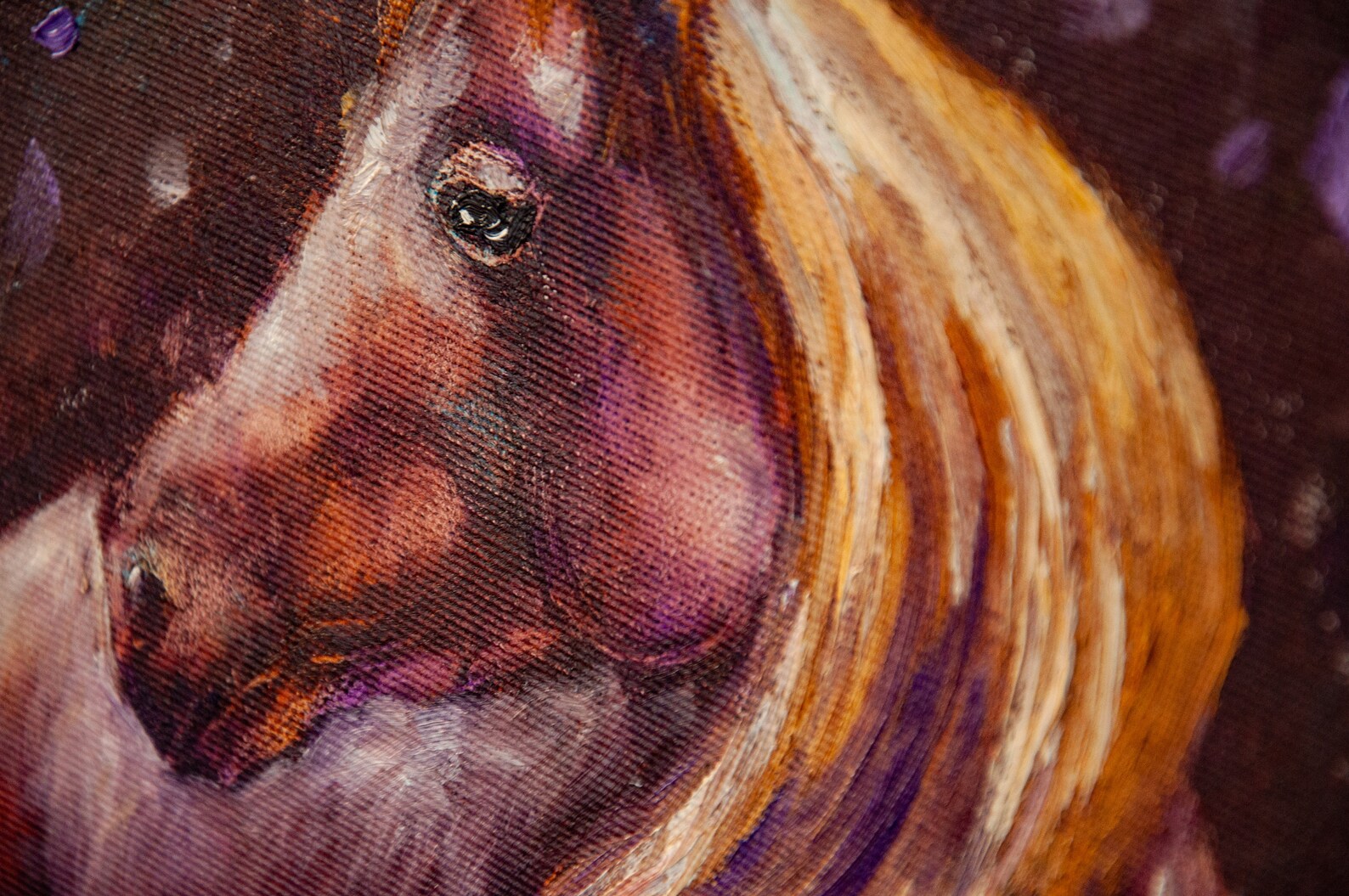 Unicorn Painting Original Canvas Artwork Horse Artwork WHERE Etsy