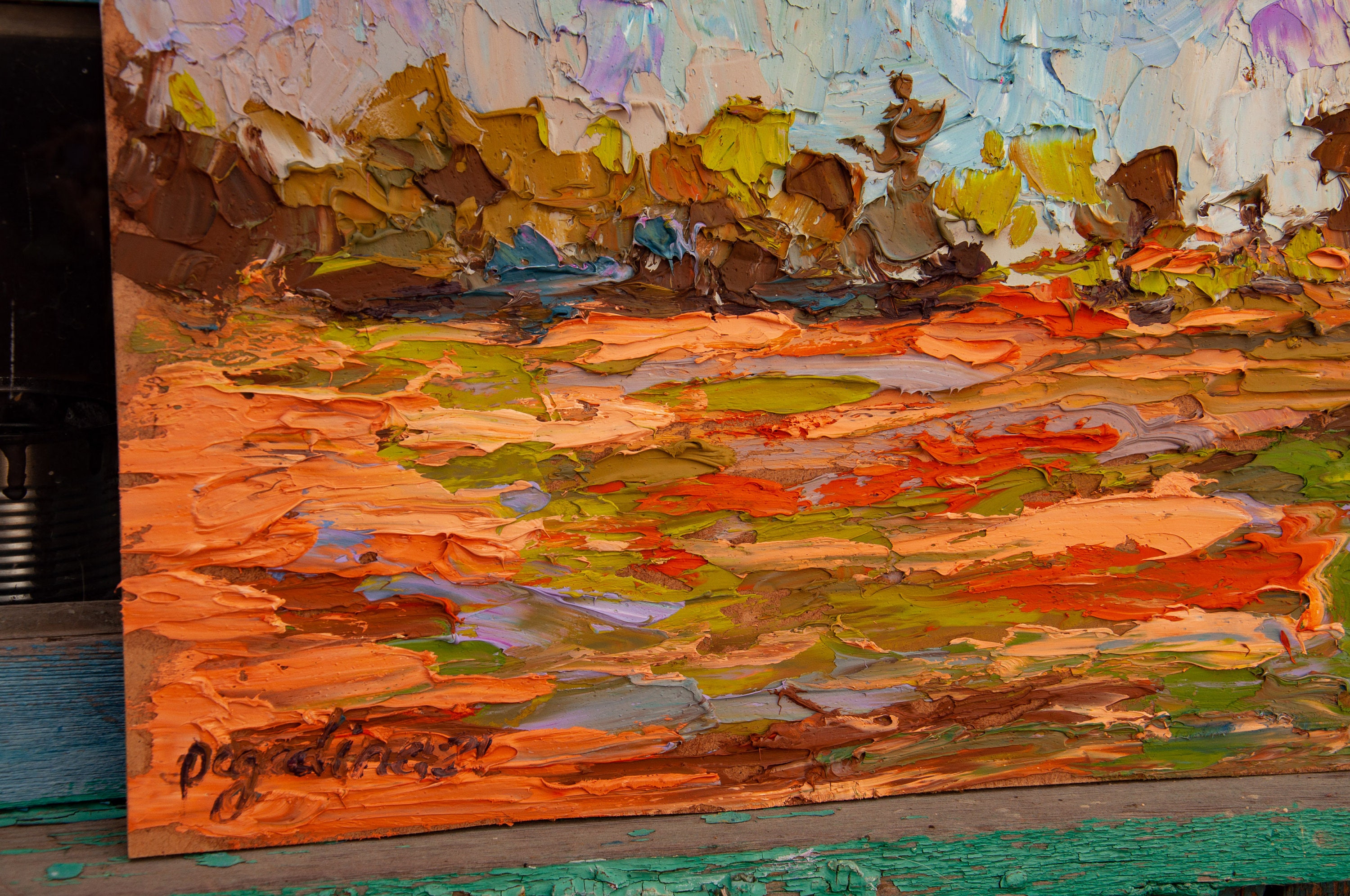 Kansas Painting Original Art Midwest Artwork Landscape Impasto Etsy