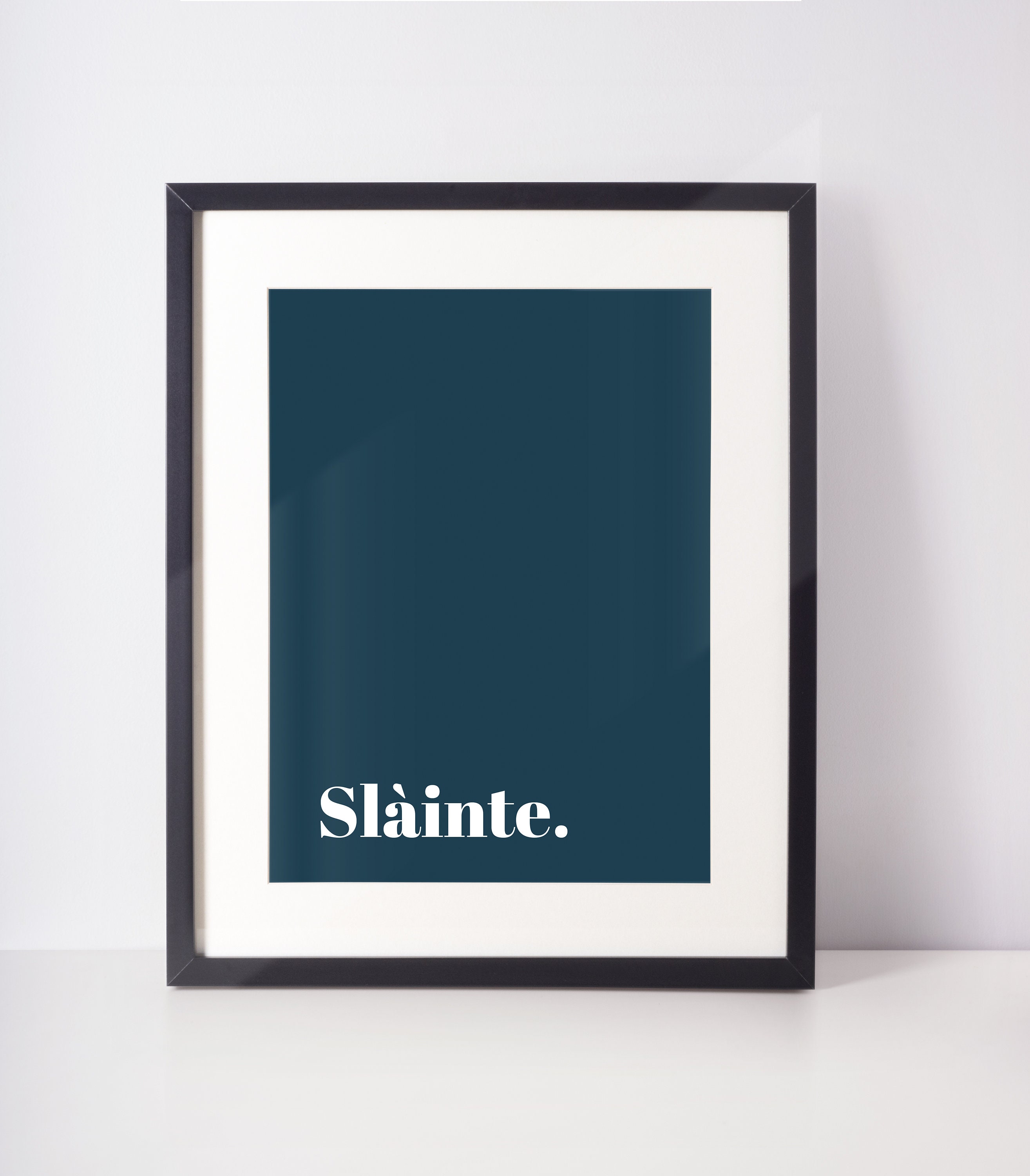 Slàinte UNFRAMED PRINT Scots Room Art Decor Home Minimalist Colour Bright Typography Fun  Scotland Slang Scottish