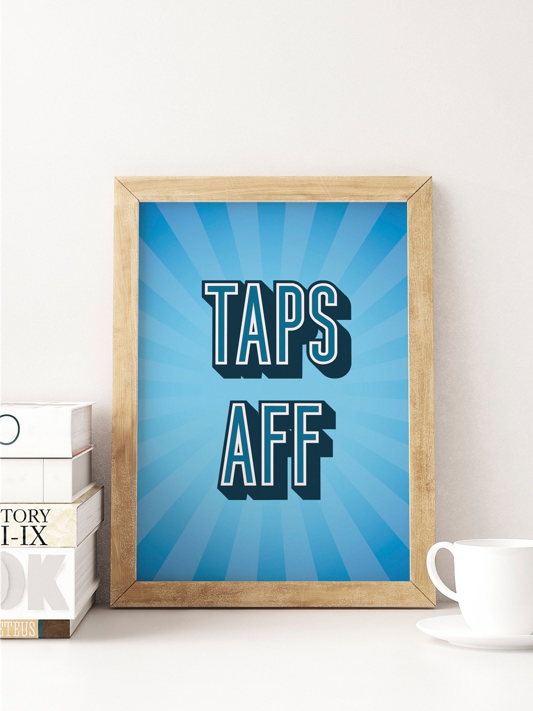 Choose Your Colours Taps Aff UNFRAMED PRINT Scots Room Home Minimalist