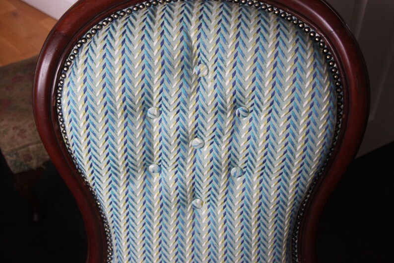 Victorian Damen Salon Stuhl Knopf wieder in lebendige | Etsy