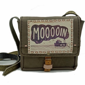 MOIN Hamburg bag tasche HH maritime natural leather handmade upcycling small crossbody shoulder bag