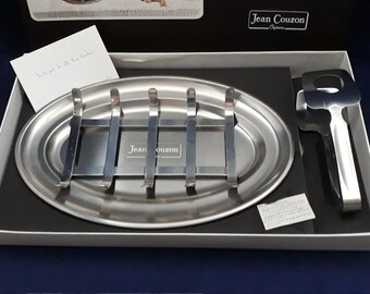 French Bambi baby Bowl and spoon Jean Couzon Orf\u00e8vre boxed gift