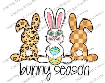 Easter bunny png, bunny season, digital download, sublimation designs, sublimation downloads, sublimation png, Easter png, bunny,Leopard