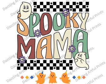 Spooky Mama PNG- Sublimation Digital Download,Halloween sublimation, Witchy png,Halloween png, Spooky designs, Boho Halloween png, Mama png