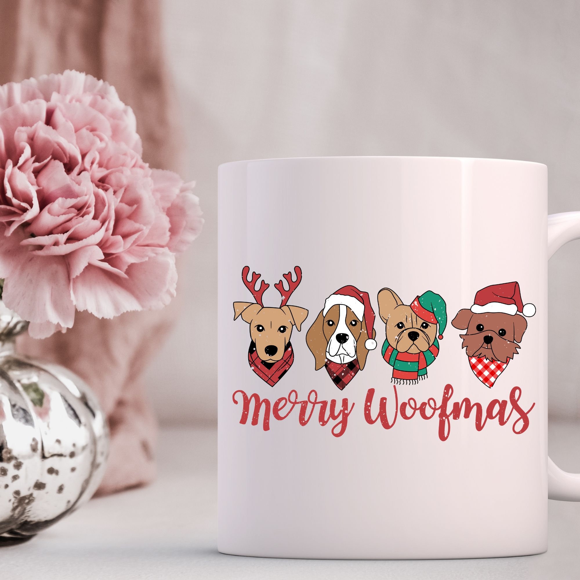 Merry Woofmas SVG | Funny Christmas Dog SVG | Dog Lover SVG