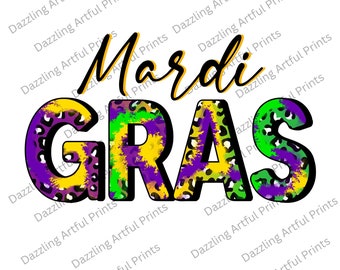Western Mardi Gras Leopard png sublimation design download, Happy Mardi Gras png, Mardi Gras carnival png, sublimate designs download