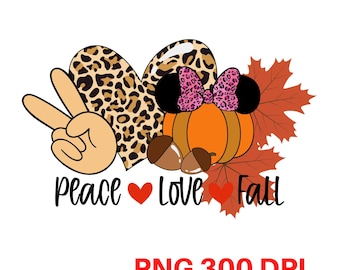 Peace Love Fall png, Herfst sublimatie ontwerpen downloads, sublimatie graphics, digitale download, Pompoen sublimatie ontwerp, afdrukbaar