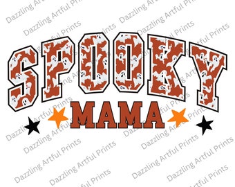 Spooky Mama PNG- Sublimation Digital Download,Halloween sublimation, Witchy png,Halloween png, Spooky designs, Boho Halloween png, Mama png
