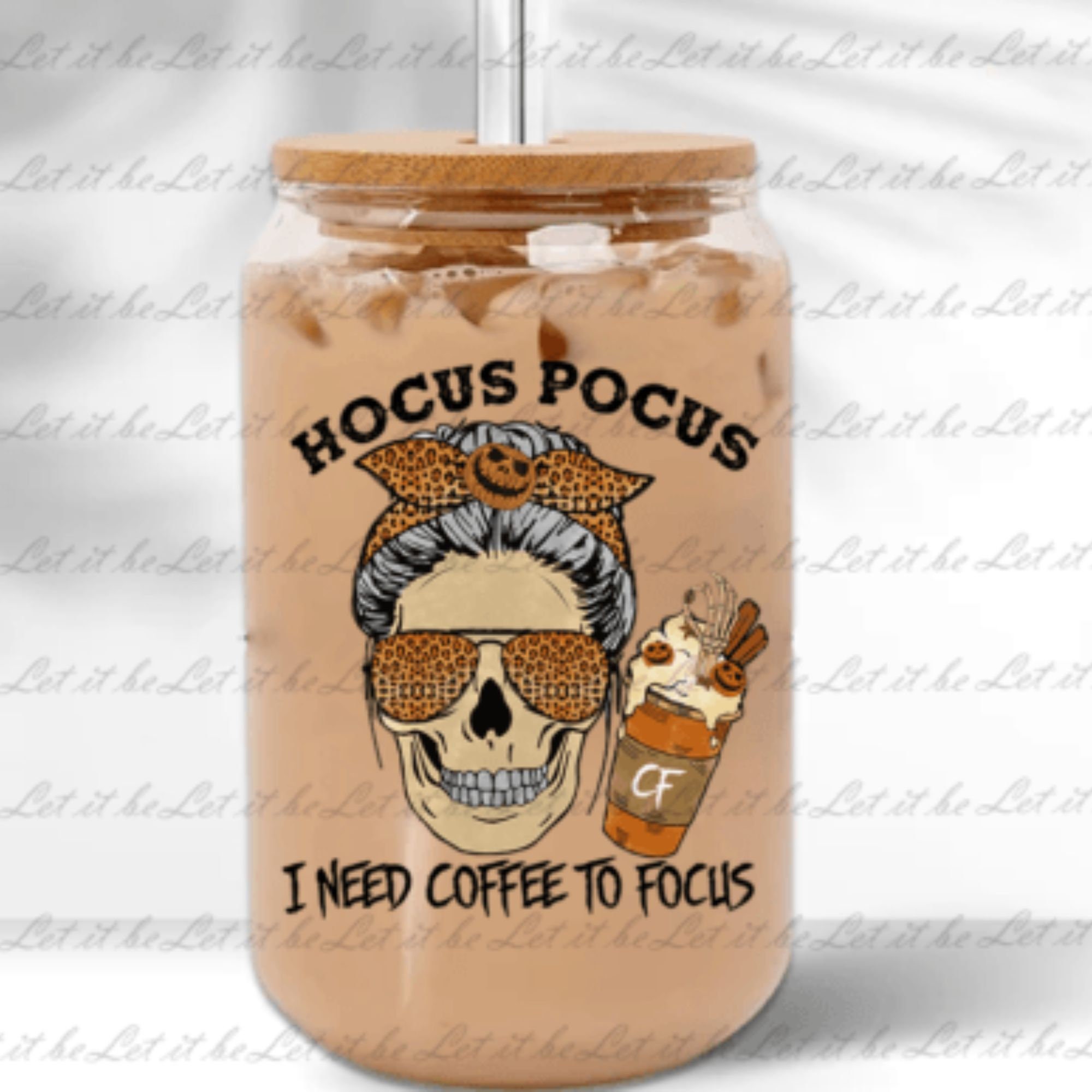 Horror Fall Coffee PNG Pumpkin Spice Latte Iced Warm Autumn Orange ...