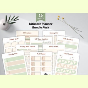 Self Care Journal, Self Care Kit, Self Care Planner, Self Care Worksheet, Wellness Planner, Mental Health Journal, Mood Tracker, Workbook