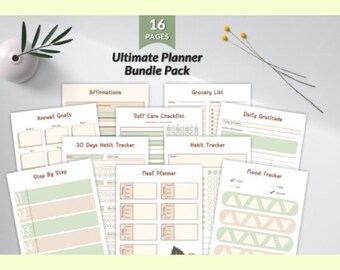 Self Care Journal, Self Care Kit, Self Care Planner, Self Care Worksheet, Wellness Planner, Mental Health Journal, Mood Tracker, Workbook