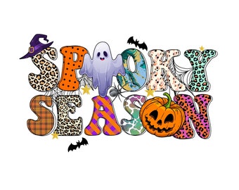 Temporada Assustadora Png, Abóbora Png, Feliz Halloween Png, Assustador Png, Fantasma, Ocidental, Download digital, design de sublimação, ocidental png