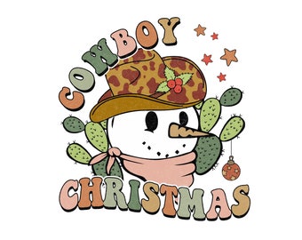 Cowboy Christmas PNG-Western Sublimation Digital Design Download-Christmas png, western png, Christmas png, country Christmas png designs