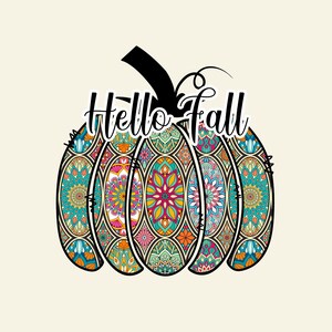 Pumpkin png, Hello Fall pumpkin boho sublimation design download, fall png, Love Fall PNG, Pumpkin png, Fall sublimate design, Fall shirt