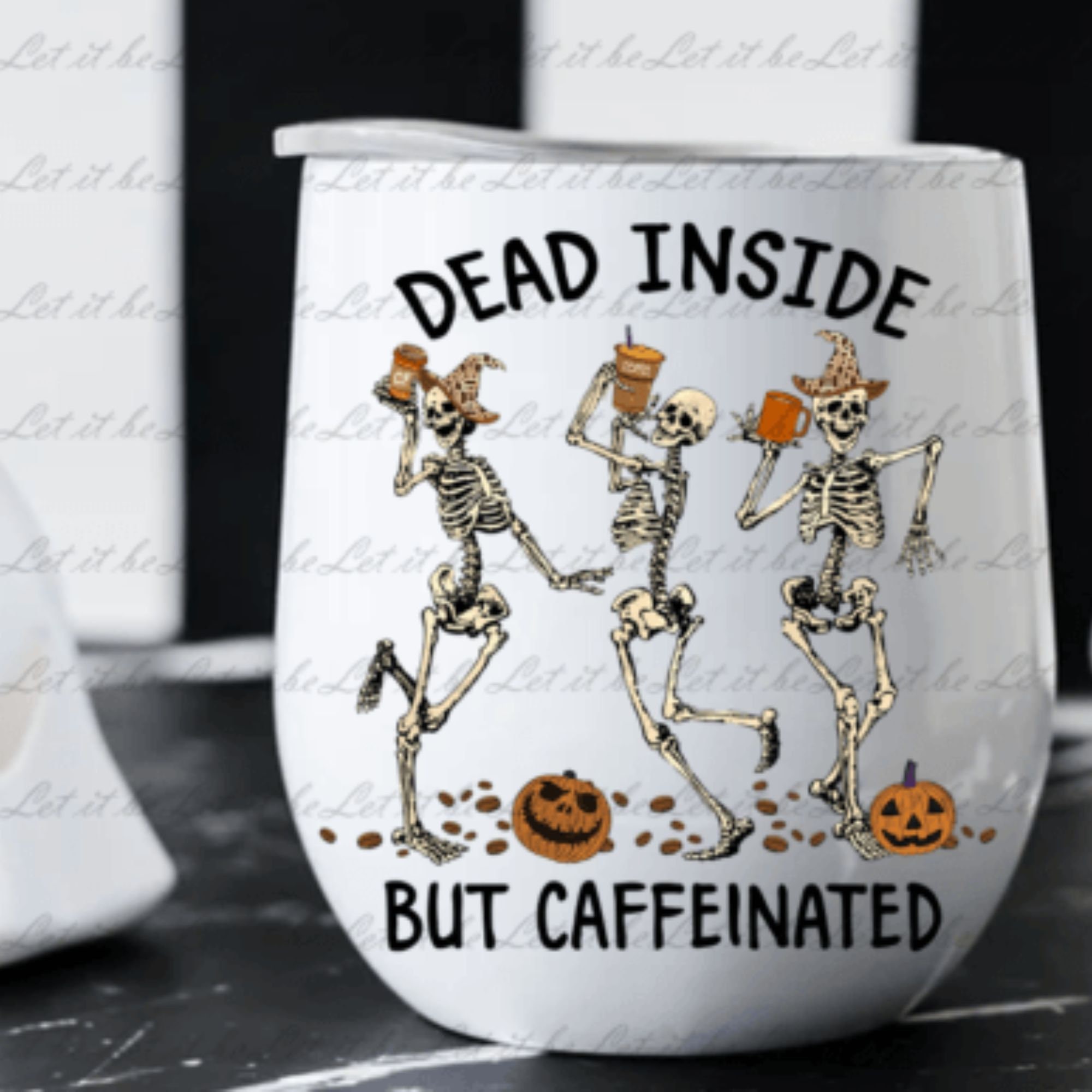 Horror Fall Coffee PNG Pumpkin Spice Latte Iced Warm Autumn Orange ...