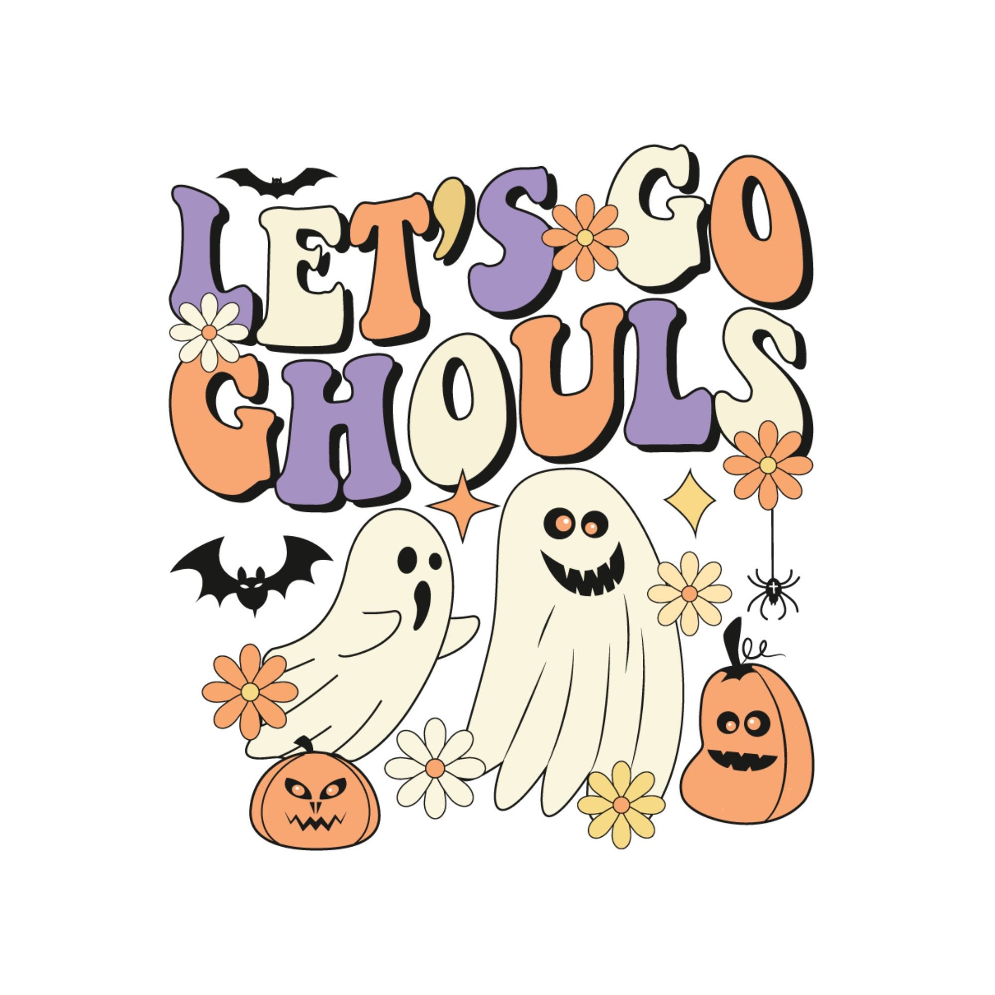 Halloween Png Let's Go Ghouls Png Halloween Sublimation - Etsy
