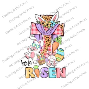 He is Risen PNG-Easter Sublimation Digital Design Download-christian png, bible verse png, christian easter png, spring florals png designs