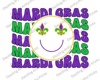Mardi Gras Png, Mardi Gras Smiley Gesicht, Fat Tuesday Shirt, Leopard Png, Retro Mardi Gras Shirt, Distressed Sublimation Png, Happy mardi gras
