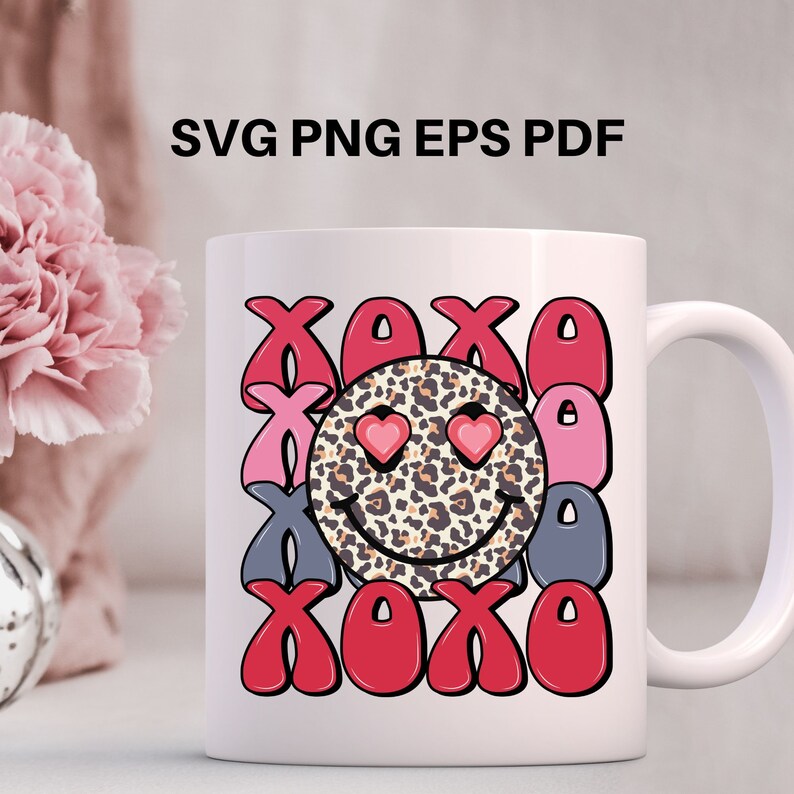 Love Happy Face SVG | Love Happy Face Png | Valentines Day Svg ...