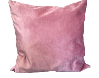 Blush pink cotton velvet pillow cover, light pink room Decor Pillowcase,Home Gift, King Size Euro Sham, Velvet Cushion Cover,  All Sizes