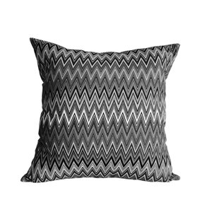 Black White Chevron throw pillow case, Zigzag pillow cover, black white Pillowcase, cushion Cover, Decorative Cushion, All Sizes