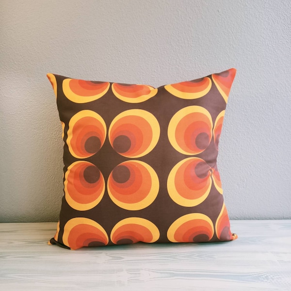 Retro Pillow case, Geometric 70's 80's bohemian pillow cover, All Size