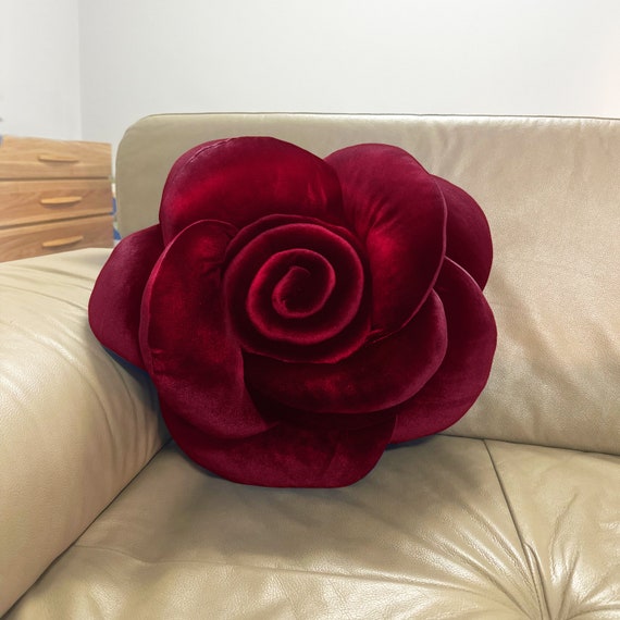 Happy Date Cute Flower Shaped Pillow Seat Cushion, Soft Jumbo