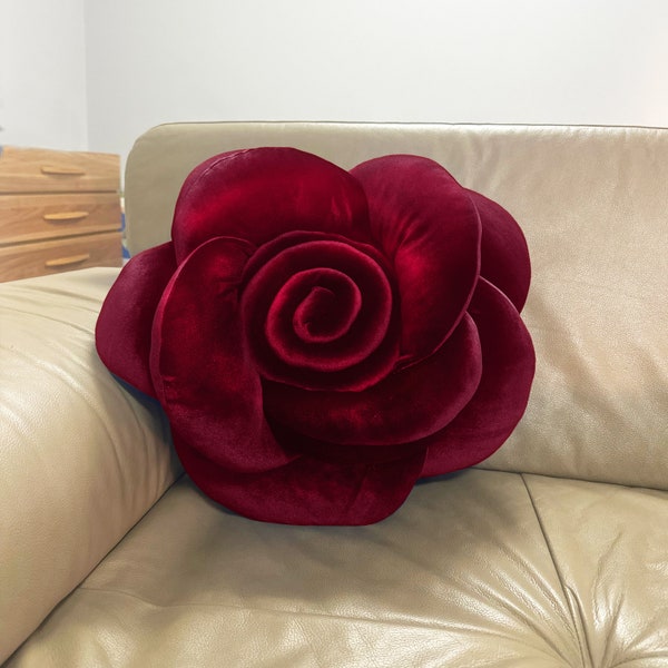 Burgundy velvet pillow, wine red Throw Pillow, rose pillow for home decoration, sofa pillow, couch pillow, euro sham, housewarming gift