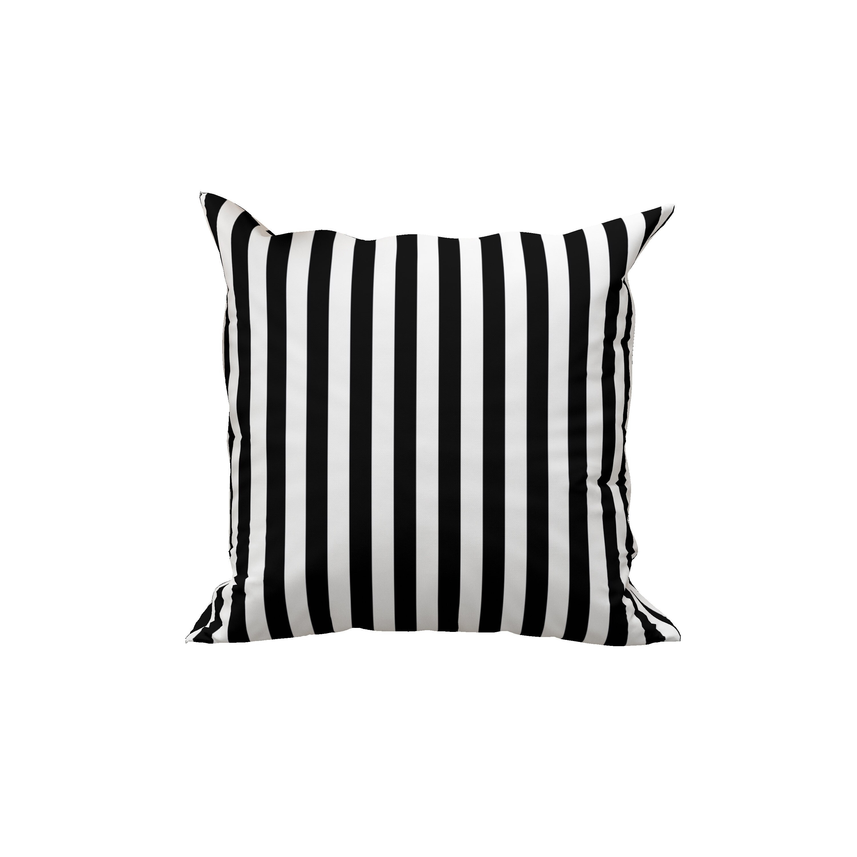 Black White Striped cotton pillow cover Striped width=0.7 inc
