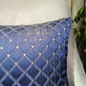 Navy Blue luxury pillow cover for home decor, Livingroom, Couch, Sofa, geometric euro sham pillow case