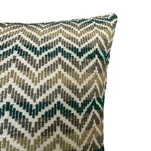 Green Herringbone pillow case, chevron boho pillow cover, decorative pillows, euro sham pillow, boho pillow, All size