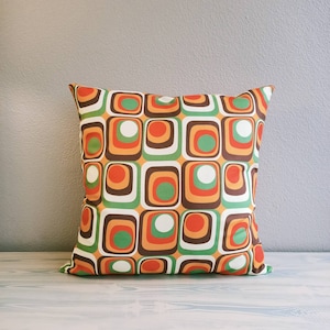 Retro pillow cover, 60s, 70s, 80s decor pillow cover, nostalgic home decor pillow case, ALL Size available