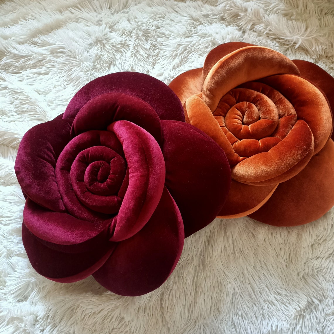 Burgundy Velvet Pillow Wine Red Throw Pillow Rose Pillow Etsy