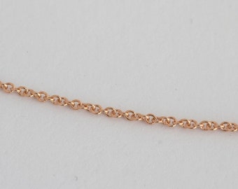 Beautiful 14K Rose Gold Classic Rolo Chain - 20''