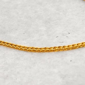 Beautiful 14K Yellow Gold Wheat Chain - 20&quot;