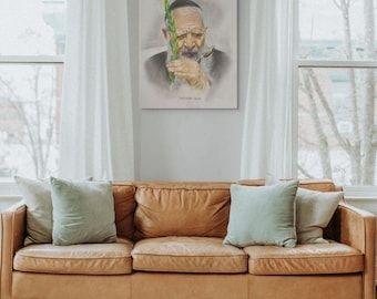 Aanwezigheid rabbijn Ovadia: een handgemaakt realistisch portret van geloof