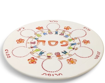 Circle Ceramic Passover Seder Plate