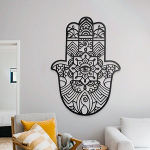 Metal Hamsa Wall Hanging, Hamsa Wall Art, Hamsa Wall Art, Hamsa Evil Eye Wall Hanging, Jewish Wall Art, Large Hamsa Wall Decor from Israel