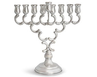 Vintage Sterling Silver Hanukkah Menorah