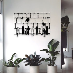 Western Wall Kotel Wall Hanging / Judaica Metal Wall Art / Metal Kotel Wall Art / Jewish Wall Hanging / Modern Judaica Wall Art From Israel