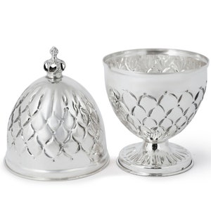 Unique Small 925 Sterling Silver Citron Box - Modern Judaica