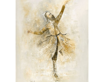 Unique Painting of the Dancing Hassid