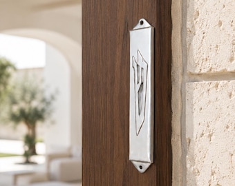 Sterling Silver Mezuzah | 9cm Mezuzah Case | Jewish Door Mezuzah | 7cm Scroll Holder | Judaica Gift | Small Mezuzah Case