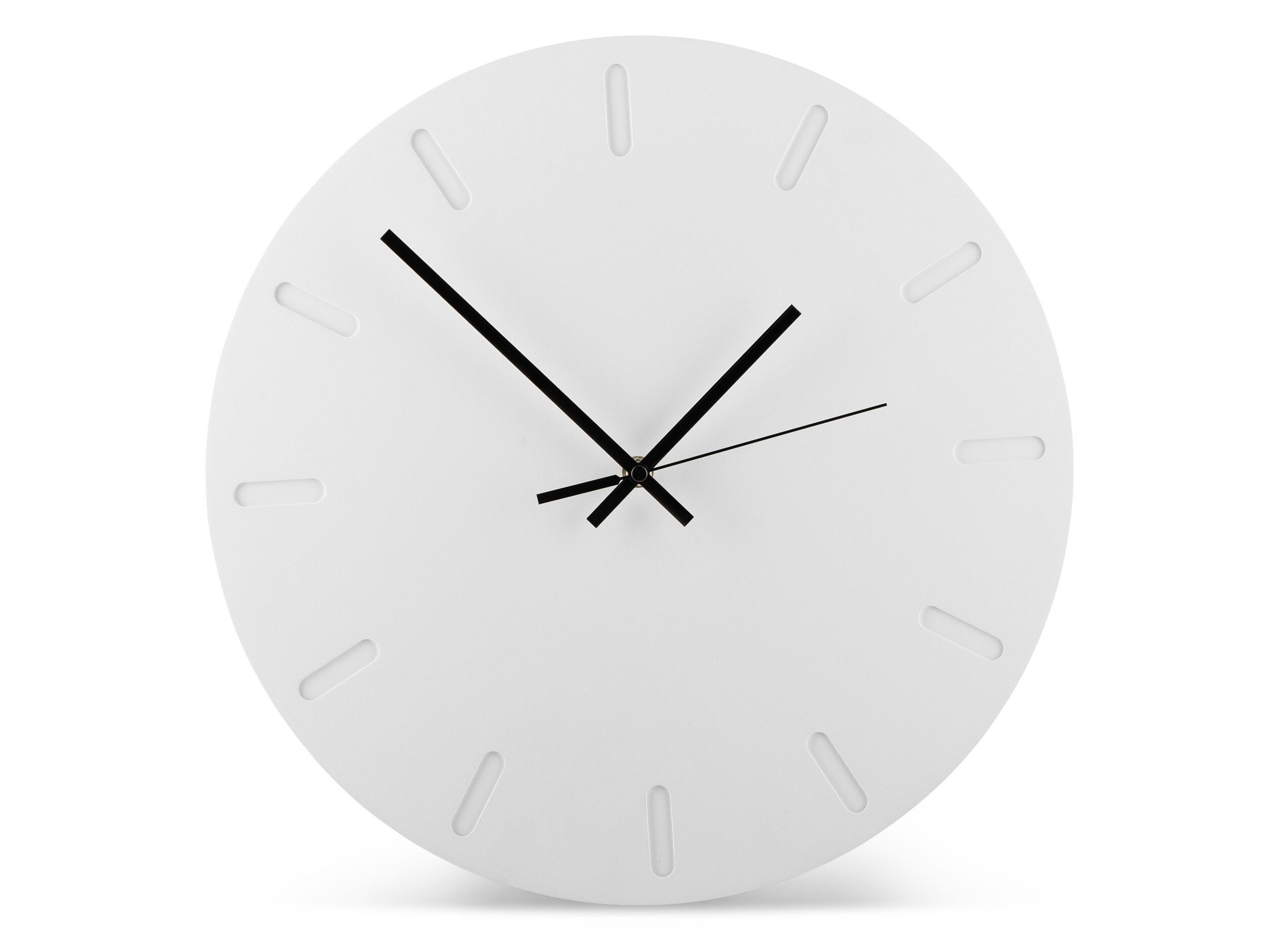 Minimalist Concrete Wall Clock Small Size Etsy